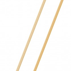 Twin Pack Wooden Sweeping Brooms Bassine Stiff Outdoor and Soft Coco Brush with Wooden Handles 10"
