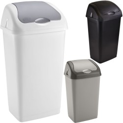 60L Plastic Swing Bin for Home & Kitchen - Available in 3 Stylish Colours