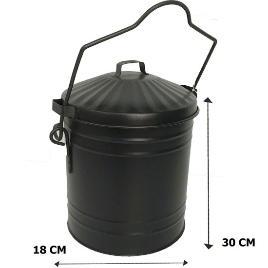 Galvanised Coal Ash Kindling Bucket Carrier image