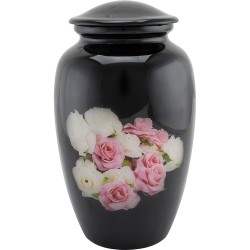 Urns for Ashes Adult Large Cremation Urns Funeral Memorial Classic Pink Rose