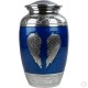 URNS FOR ASHES ADULT LARGE CREMATION URNS FUNERAL MEMORIAL Fly with The Wind Blue Adult Urn image