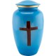 Urns for Ashes Adult Large Cremation Urns Funeral Memorial With Father Wooden Cross Adult Urn image