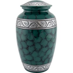Urns for Ashes Adult Large Cremation Urns Funeral Memorial with Green Clouded