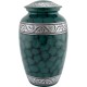 Urns for Ashes Adult Large Cremation Urns Funeral Memorial with Green Clouded image