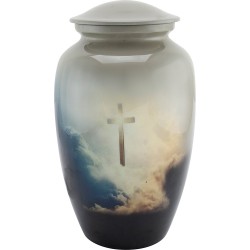 Urns for Ashes Adult Large Cremation Urns Funeral Memorial with Heavenly  Cross 