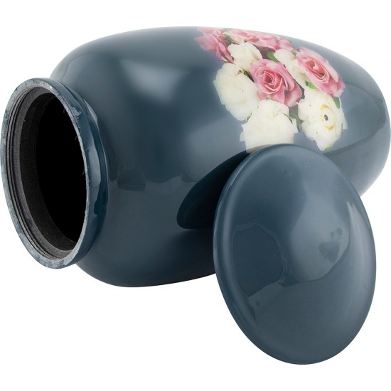 Urns for Ashes Adult Large Cremation Urns Funeral Memorial with Pink Rose Adult Urn image