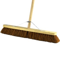 Cleaning Sweeping Large Wooden Platform Broom 24" Coco With Stick