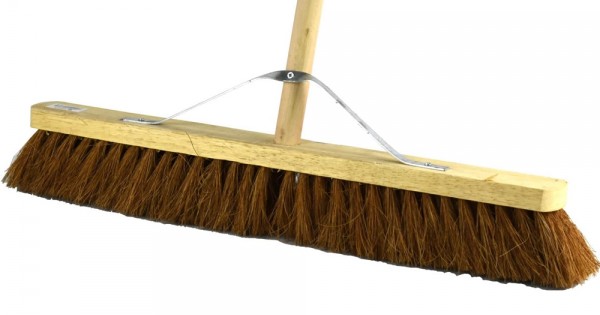 Cleaning Sweeping Large Wooden Platform Broom 24" Coco With Stick