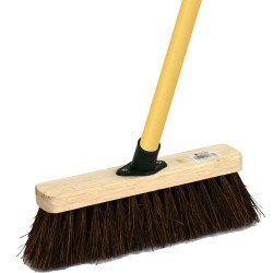 Cleaning Sweeping Wooden Platform Broom 12" Bassine With Stick