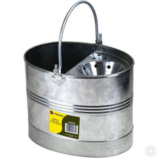 Galvanised Metal Industrial Mop Bucket 20L image