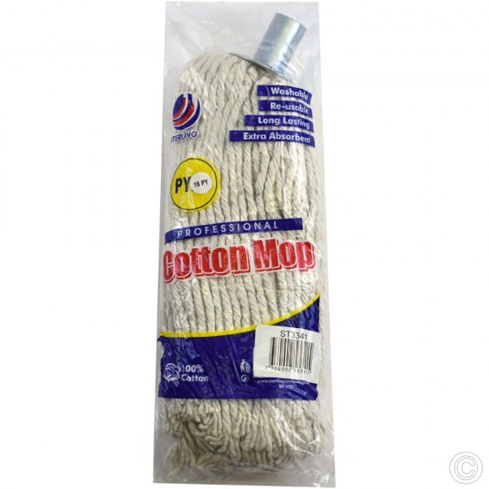 Jumbo Cotton Mop Heads Metal PY16 Cleaning Products image
