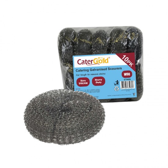 W90 Galvanised Steel Scourer 10pack Cleaning Products image