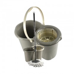 360° Spin Mop Bucket With Mop & Handle 19L