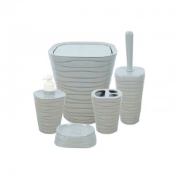 Bathroom Set Grey 5pc