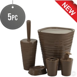 Bathroom Set Latte 5pc