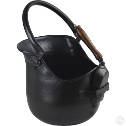 Germanic Coal Sallet Scuttle Hod Bucket Antique Style with Casted Shovel