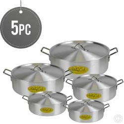 Klassic Alumimium Fish Pot 5 pcs Set 24,26,30,36,40cm