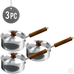 Klassic Aluminium Saucepan With Lid 16,18,20 cm