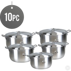 Klassic Aluminium Casserole Set 10pc 28,30,32,36,40cm