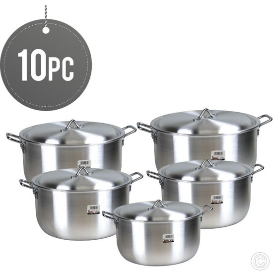 Klassic Crescent Casserole Set 10pc 28,30,32,36,40cm Cookware - Pots & Pans image