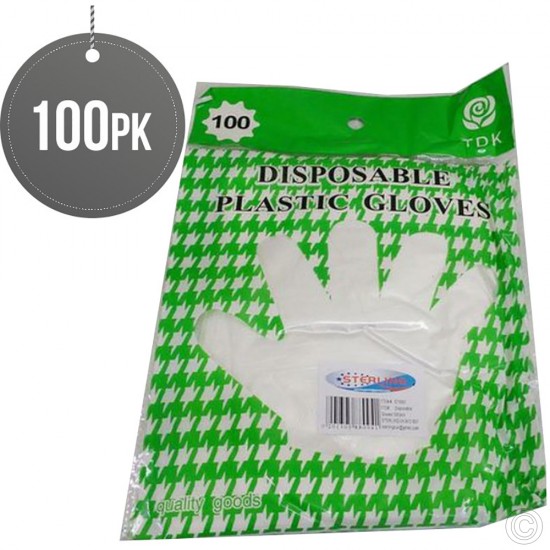 Clear Disposable Gloves 100pack image