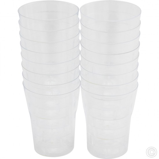 50ml Shot Glasses Plastic Clear Pack of 160 Hard Plastic Reusable Party Cups BPA Free image