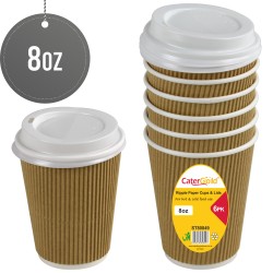 Ripple Cup with Lid 8oz 6pk