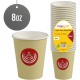 Single Walled Paper Cups 8oz 25pk Paper Disposable image
