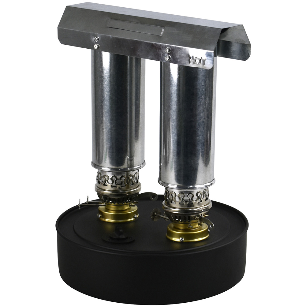 Twin Chimney Paraffin Heater Greenhouse Warmer 4.5L Fireside Companion