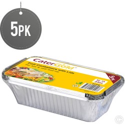 Aluminium Foil Containers With Lid 23oz 5pack For Food Storage