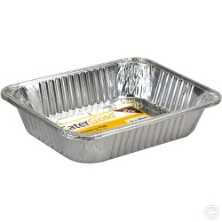 20 x Large Disposable Aluminium Foil Trays Size 32x26x6.2cm Containers for Baking Roasting Broiling Cooking Food Storage (10 x 2pk)