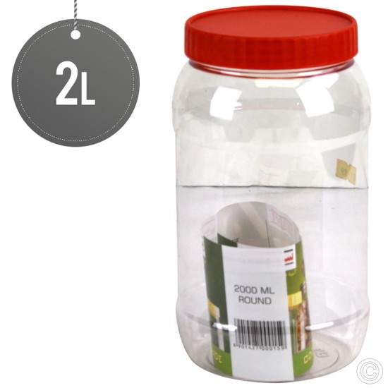 Plastic Food Storage Jars Containers 2L Food Storage image