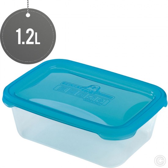 Plastic Microwave Airtight Food Storage Container 1.2L Food Storage image