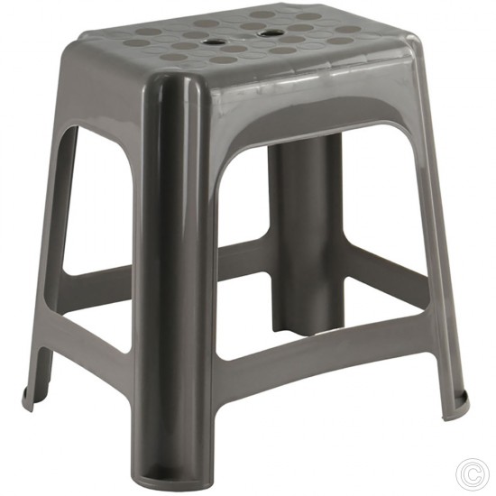 Heavy Duty Plastic Sitting Stool Stackable Large Talpa image