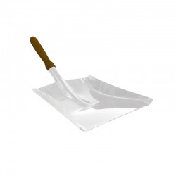 Galvalnised Coal Shovel Wooden Handle 