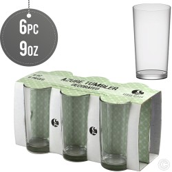 6 x Azur Glasses Tumblers 9oz