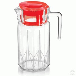 Glass Jug Carol Glass Prism Jug With Lid 1.5L