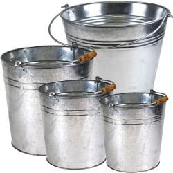 Galvanised Metal Bucket - Available in 4 Sizes | Rust-Resistant, Multi-Purpose Pail