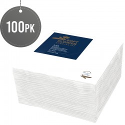 Soft  Paper Napkins 1Ply Soft  30 x 30cm White Serviettes Tissue 100Pk