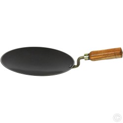 Heavy Duty Tawa Pan Iron Curved Bottom 12''