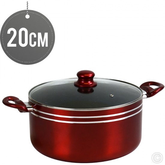 Non-Stick Casserole With Glass Lid 20cm Non Stick Cookware image