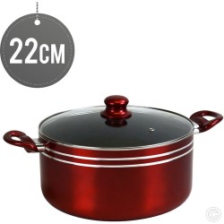 Non-Stick Casserole With Glass Lid 22cm