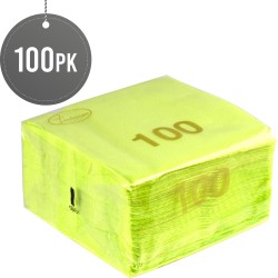 100 Soft Napkins 30 x 30cm Serviettes Tissue 1 Ply (Cedar)