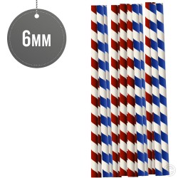  Paper Starws Biodegradable Drinking Straws 6MM x 190MM 50pack