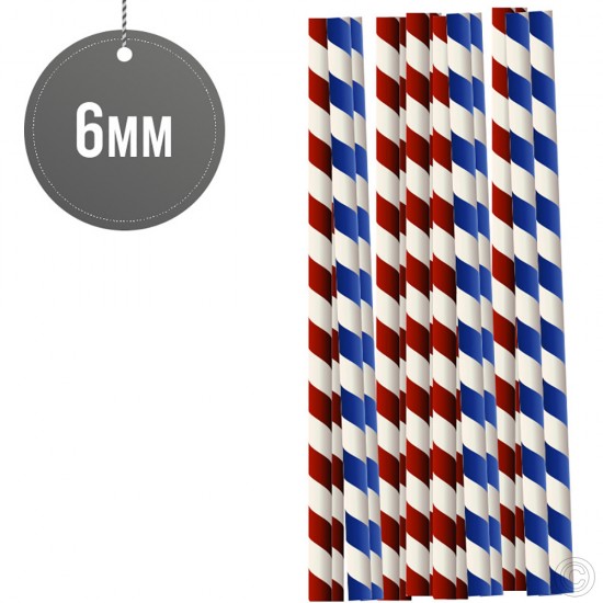 Biodegradable Paper Straws 6MM x 190MM 50pack image