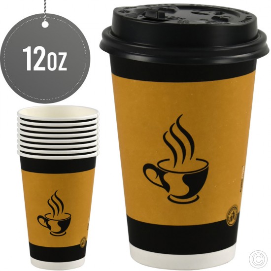 Single Walled Paper Cup 12oz 8pack image