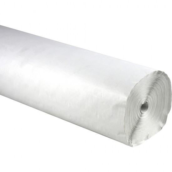 Sterling Ventures White Table Cloth Paper Banqueting Roll Table Cover 90M x 1.2M Paper Disposable image