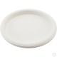 10 inch Large Plastic Plates Disposable Pack of 8 White Quality Durable Plates Ideal for Hot and Cold Food Plastic Disposable image