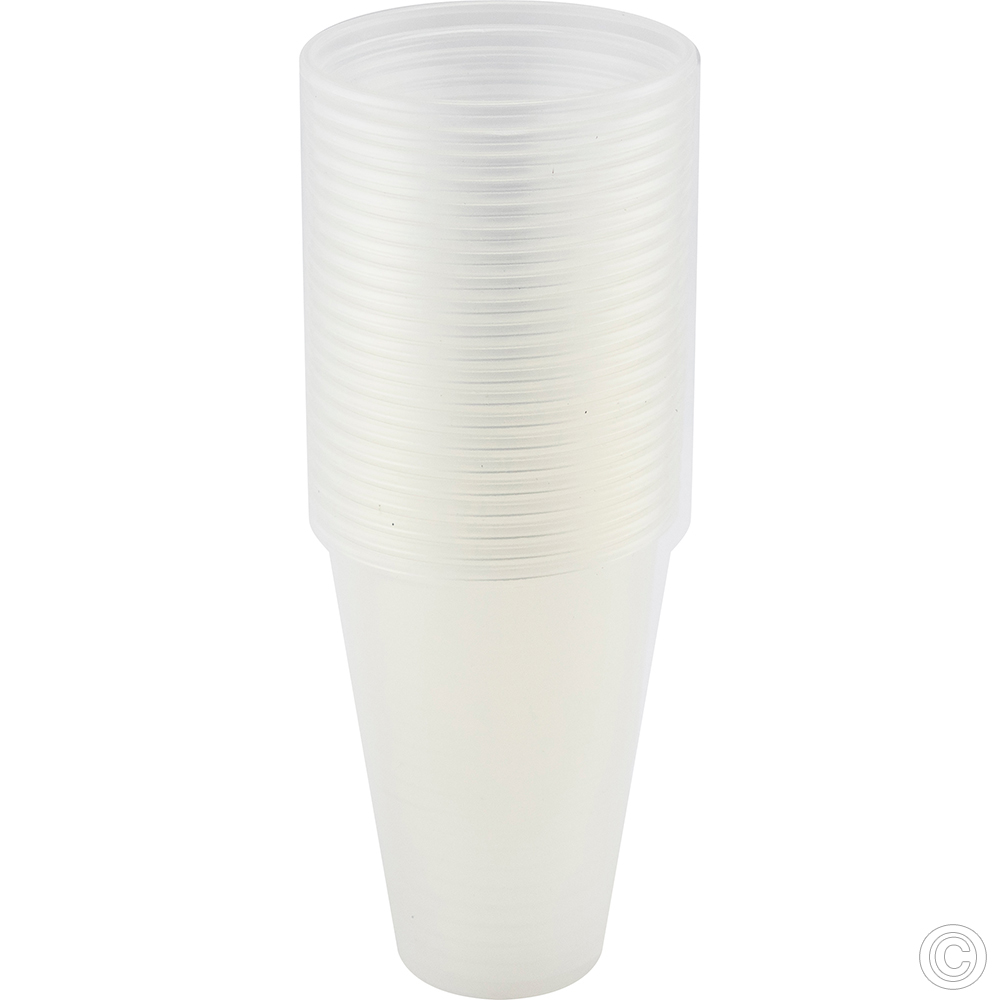 20 X Disposable Cups Clear Plastic Cups 0.5 Pint for Water Coolers