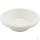 6 inch Plastic Salad Bowls Disposable 20 Pack White Cereal Party Dessert Buffet Bowl Lightweight image